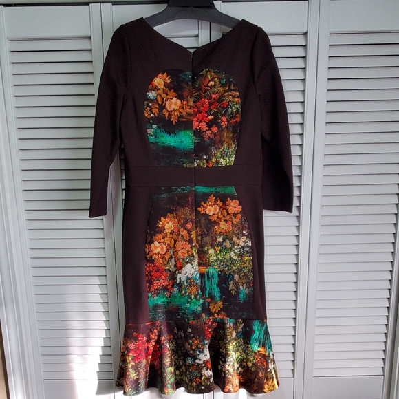 TERI JON BY RICKIE FREEMAN Floral Print Knee-Length Dress - Picture 8 of 11